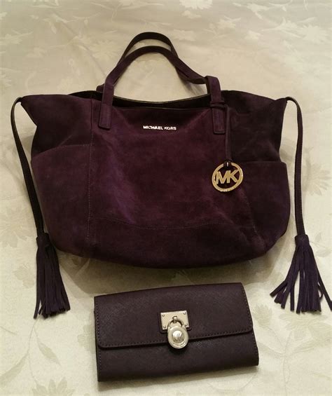 michael kors suede purse